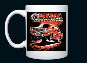 sdr motorsport orange mug